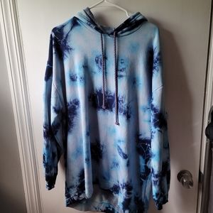 Tie-dye hoodie dress